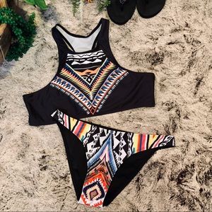 😎2-Piece RACER-BACK Aztec Bikini 👙
